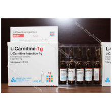 Injection de L-Carnitine de haute qualité 1g, Injection corporelle mince, Perte d&#39;injection de poids